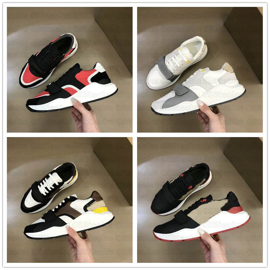 

Panelled low-top Vintage Shoes House Check Leather Suede Sneakers Ramsey Colorblock Men Women Luxurys Designers Sneaker Trainer Sports Casual Shoe, Others