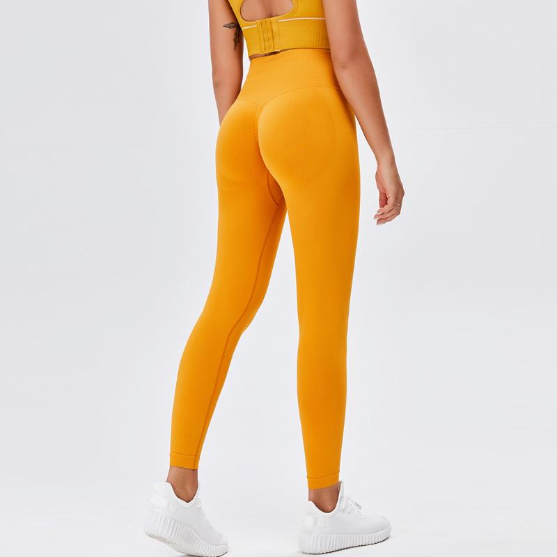 

Yoga Outfit Women High Waist Pants Seamless Tummy Control Leggings Push Up Running Jogging Sports Athletic Tight Hip Shaping