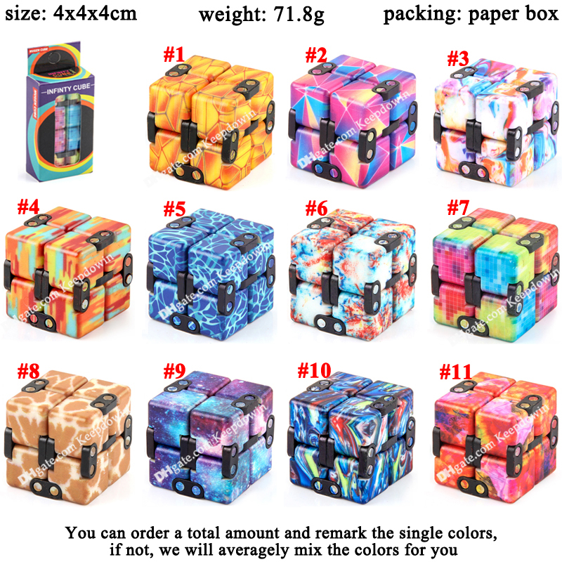 

Infinity Fidget Cube Pack Toy Stress and Anxiety Relief Cool Hand Mini Toys Infinite Fidgets Spinner Cubes for Kids Adult Autism ADHD