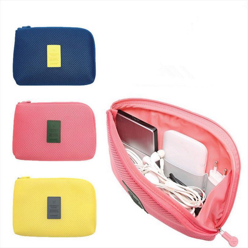 

fashion shockproof travel digital usb cosmetic bags charger cable earphone case creative makeup organizer accessories bag