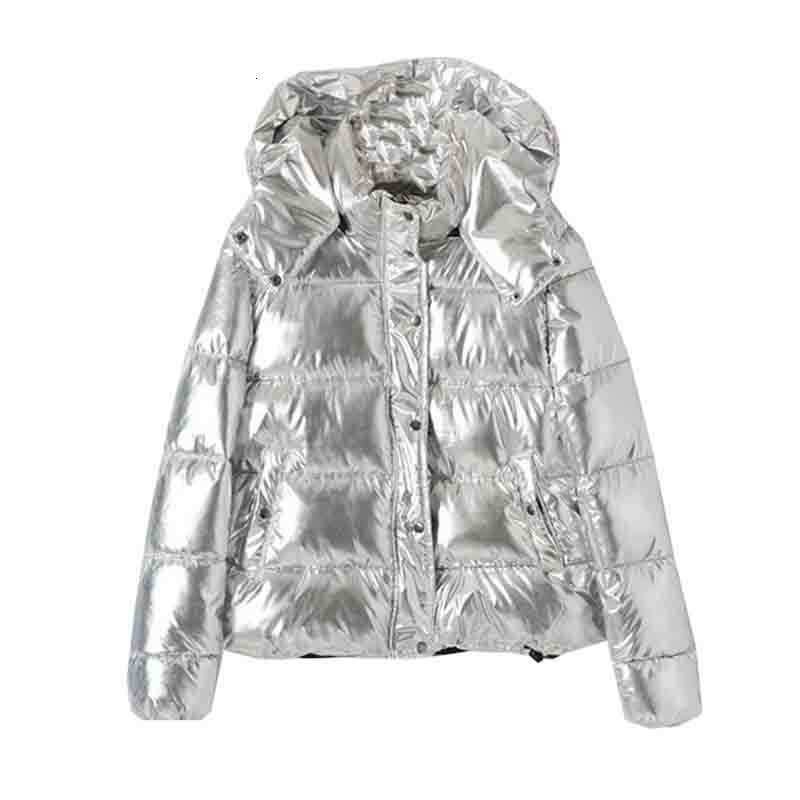 

2019 Thicken Hooded Winter Jacket Women Parka Coat Casual silver Parka Warm Plus Size Jaqueta Feminina Warm Large Size Coat MY10 T191210