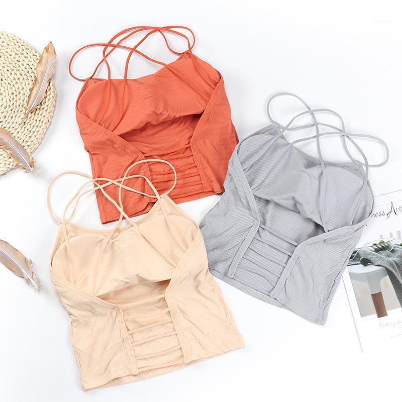 

Camisoles & Tanks Girl Lingerie Tube Top Crop Bra Long Backless CamisoleWith Chest Pad Sexy Short Women Tank Tops Fashion, Black