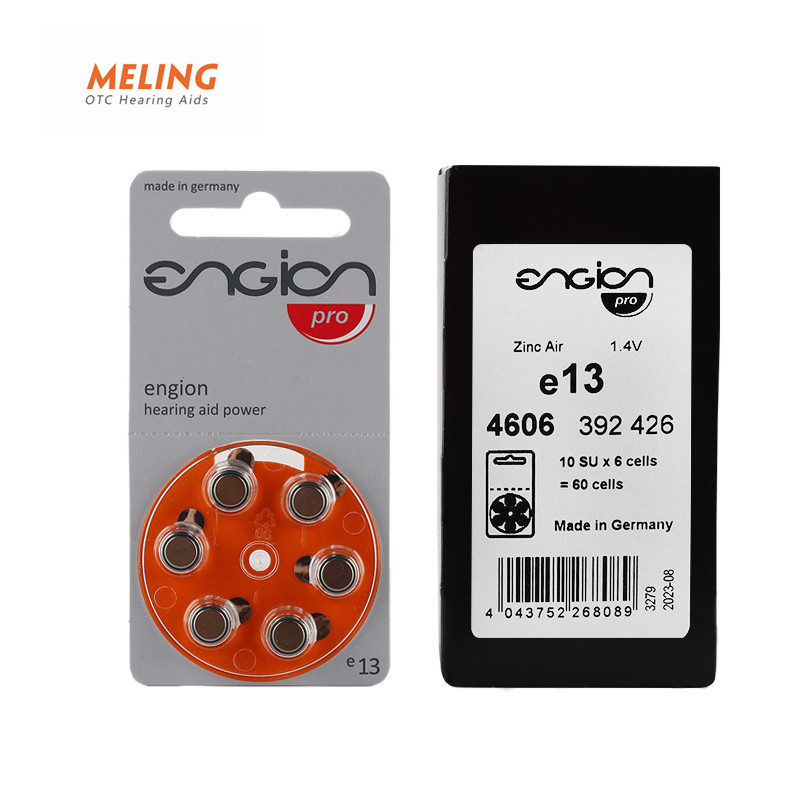 

Meling ENGION Zinc Air 1.4V Battery for BTE ITE Hearing Aid e13/A13/PR48 Performance Hearing Aid Batteries made in GermanyScouts
