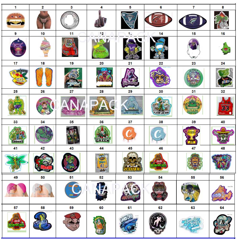 

3.5g 7.0g Mylar bags shape Flower smell proof zipper package MCRUNTZ jokes up backpack boyz sharklato runtz packaging