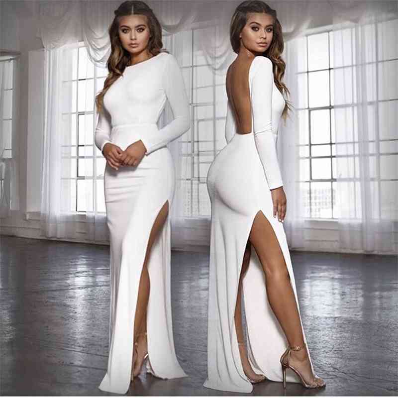 

New sexy women' dress in autumn and winter of 2021, White