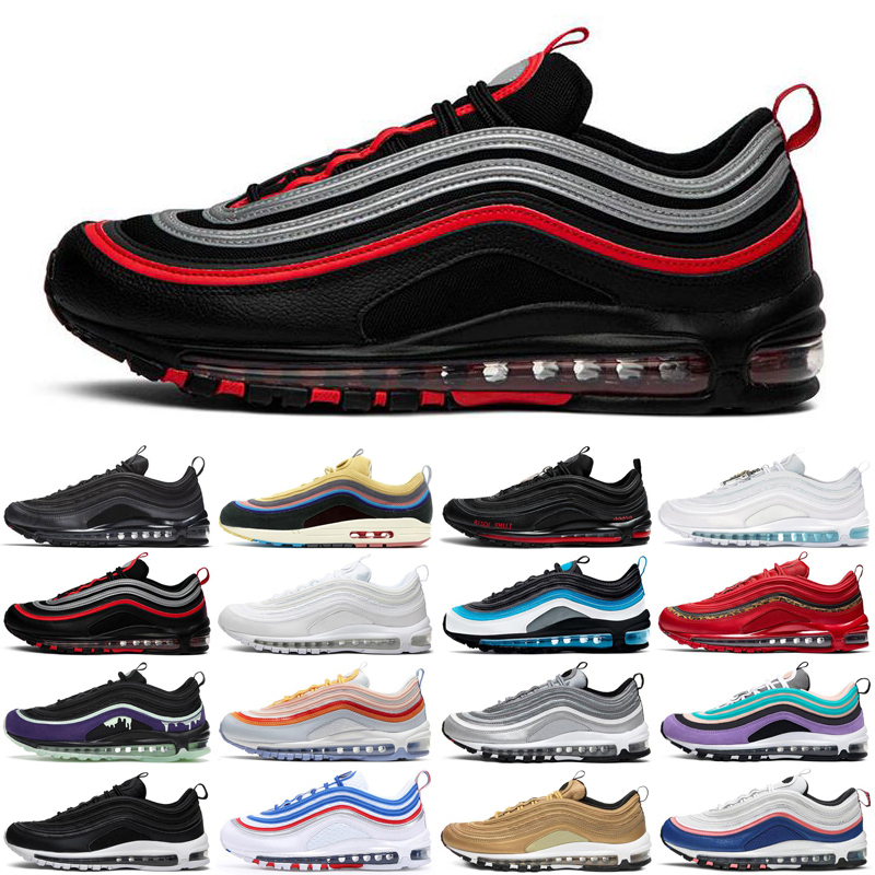 

270 react ENG reacts mens running shoes Triple Black White bauhuas Right Violet womens men women trainers sports sneakers runners size 36-45, #1 triple black 36-45