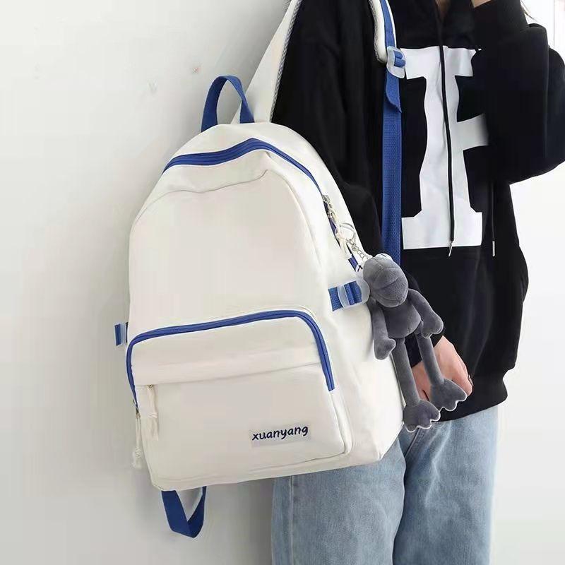 

School Bags Women Backpack For Teenagers Girls Student Nylon Schoolbag Large