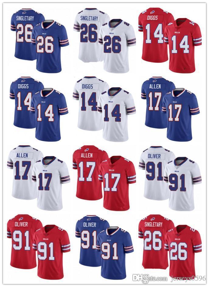 

Men women youthBuffaloBills14 Stefon Diggs 91 EdOliver 26 Devin Singletary 17 Josh Allen red blue Football Jerseys, Color