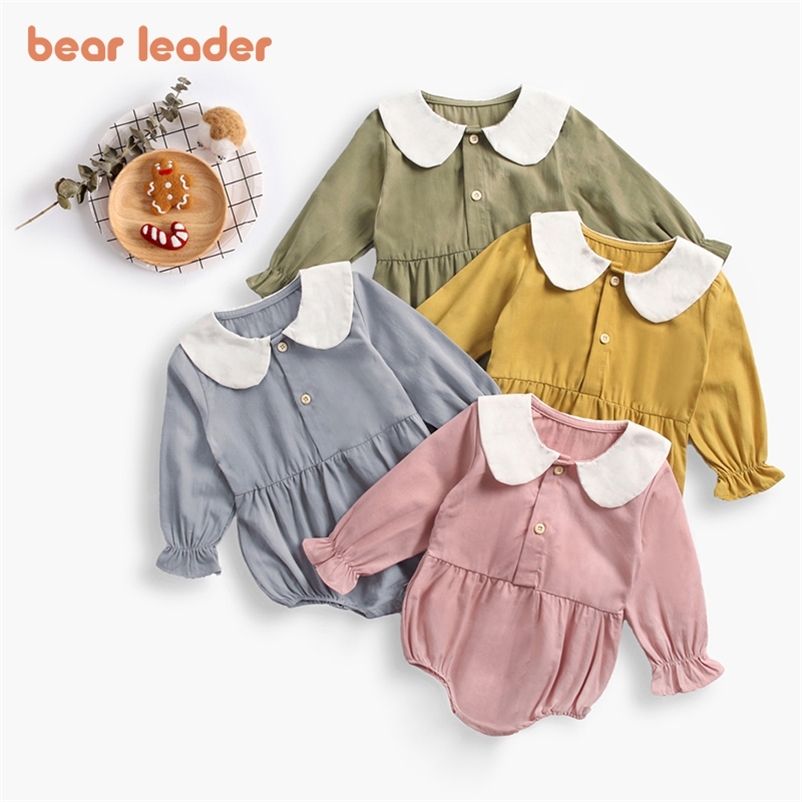 

Toddler Baby Girls Summer Rompers Spring born Cute Clothes Infant Sweet Costumes Kids Casual Bodysuits -24M 210429, Ah1759green