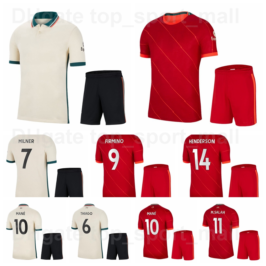 

21 22 Soccer 66 Trent Alexander Arnold Jersey Set 26 Andrew Robertson 6 Thiago Alcantara 7 James Milner 17 Curtis Jones 23 Xherdan Shaqiri Football Shirt Kits LiWuPu, With patch