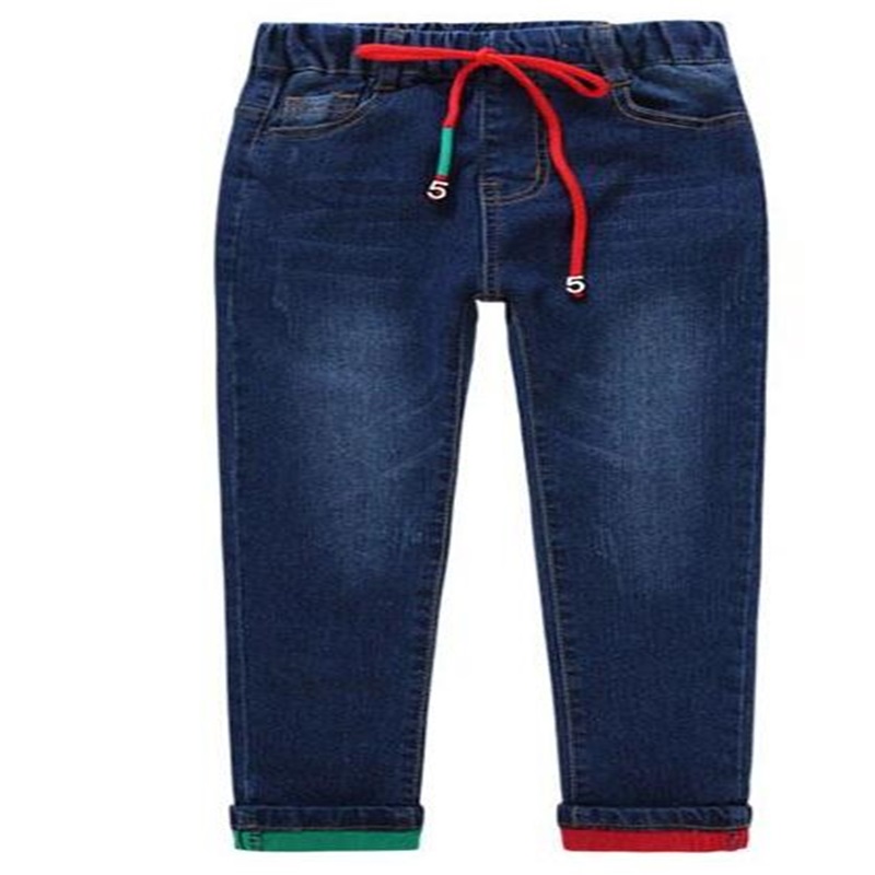 

Brand Pants Kids Trousers Fashion Boys Jeans Children Ripped Leggings Spring Denim Clothes Baby Casual Jean Infant 4 to 14 Years 251 Z2, Blue