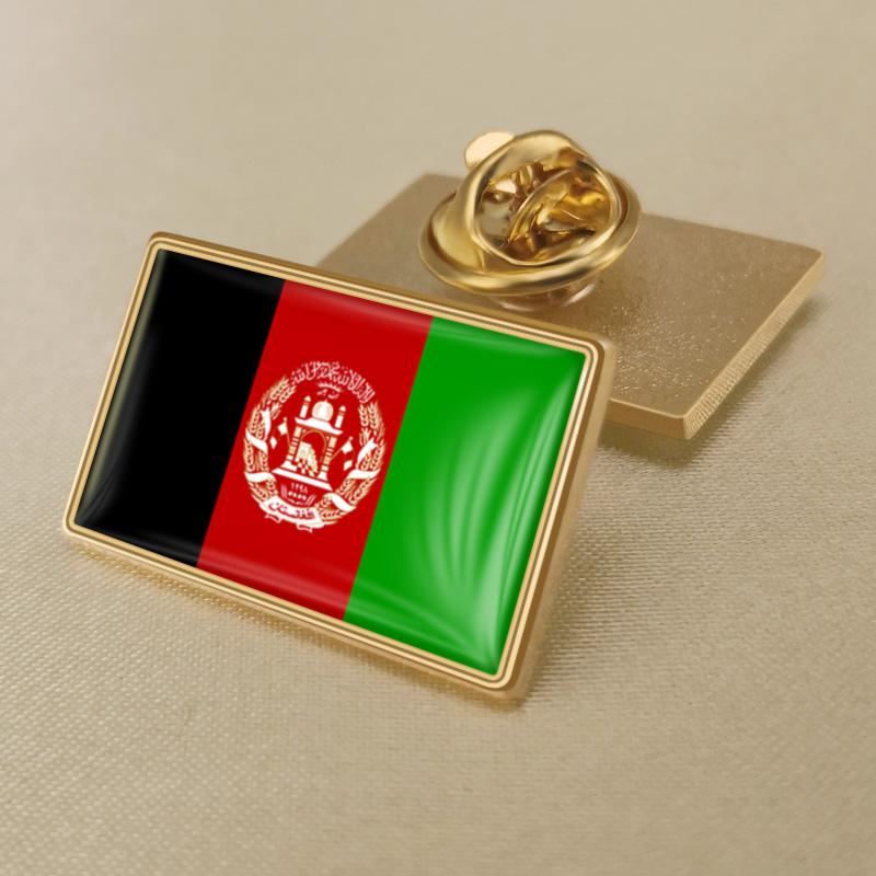 

Pins, Brooches Afghanistan Flag Map Lapel Pins Tin Button Badges