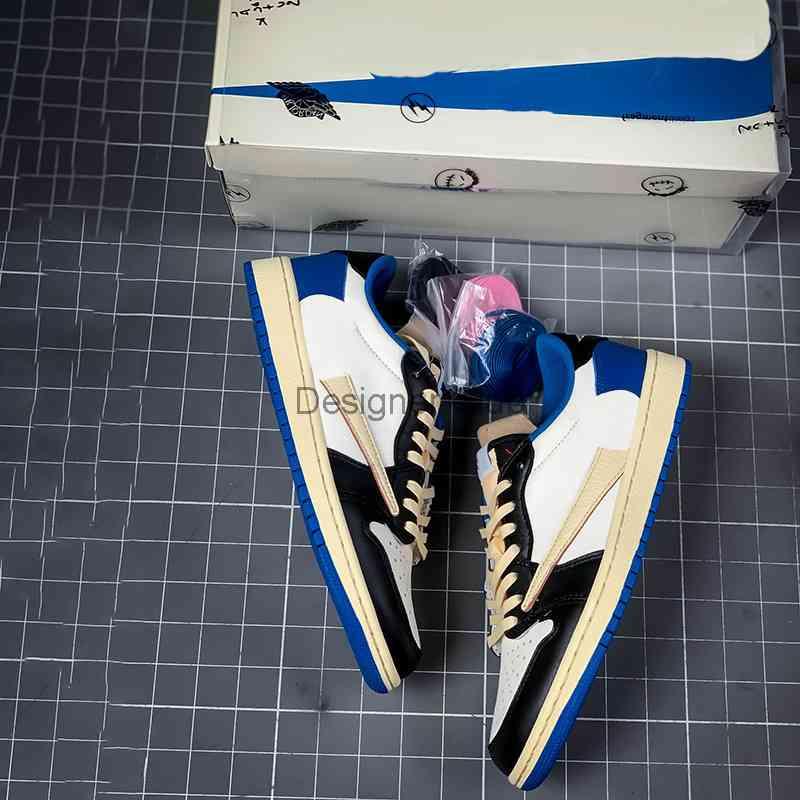 

Travis Scotts X Fragment Og 1s Low Mens Basketball Shoes Shoes Designer Shoes 1 Military Blue Womens Running Sports Sneakers With Box, With og box