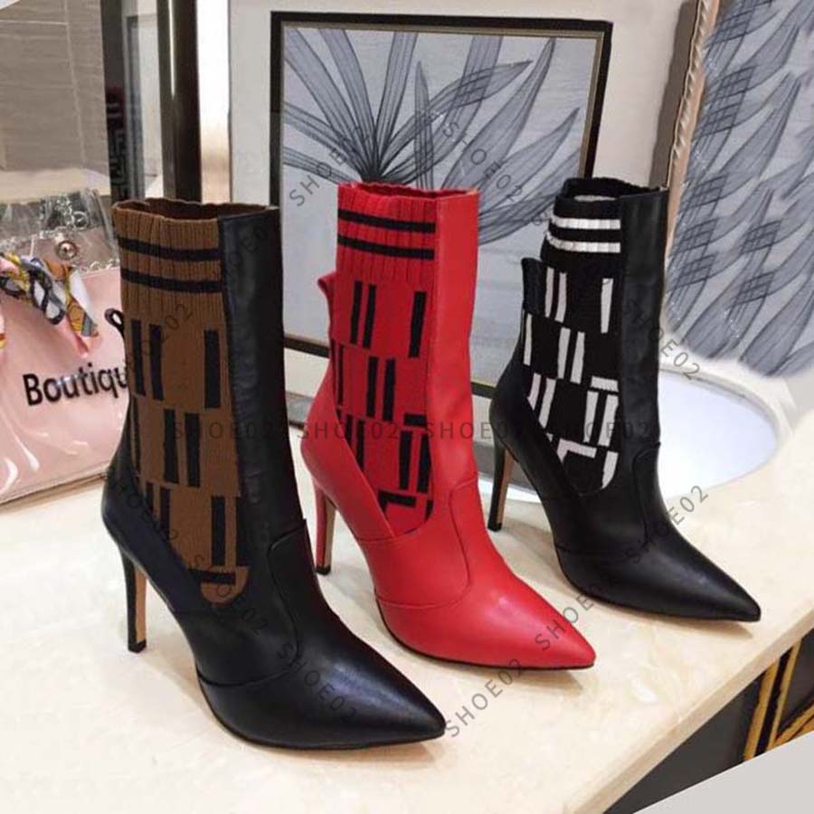 

High Quality Women Designer Leather Shoes Ankle Boots Slip-on Boot Belt Buckle Factory Direct Female Rough Heel Round Head Size:35-41 By shoe02 07, #6