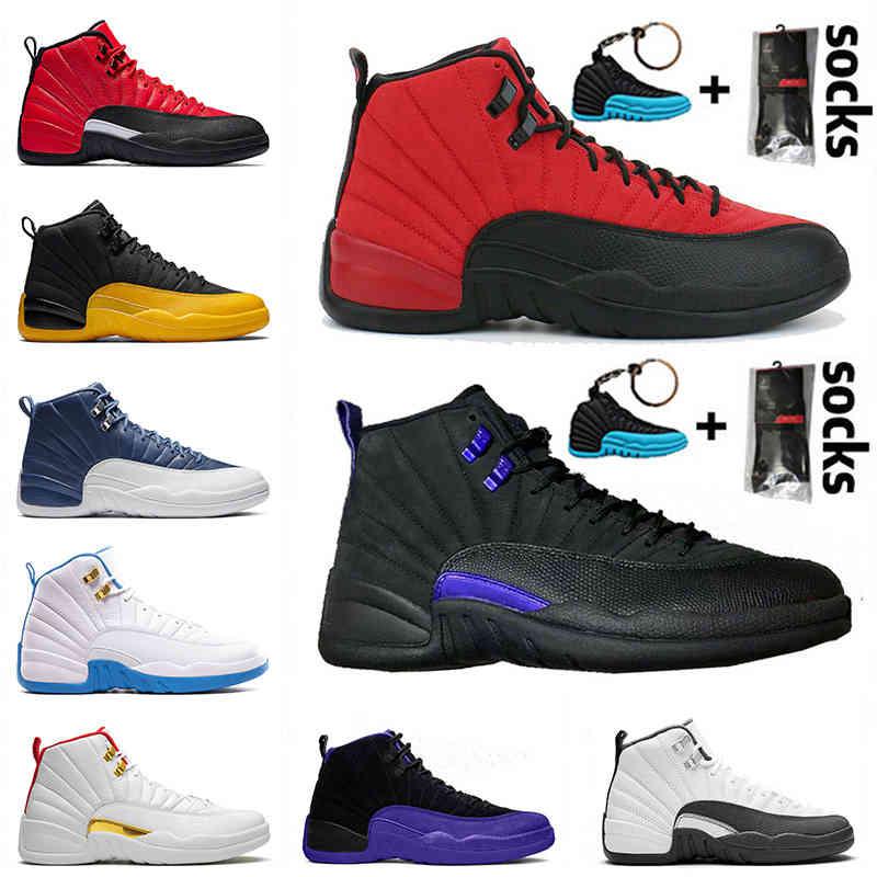 

2021 Top Quality Jumpman 12 Mens Womens 12s Basketball Shoes University Gold Flu Game Royal Stone Blue Sneakers Trainers Size 13 Qw Er, B8 40-47 university blue