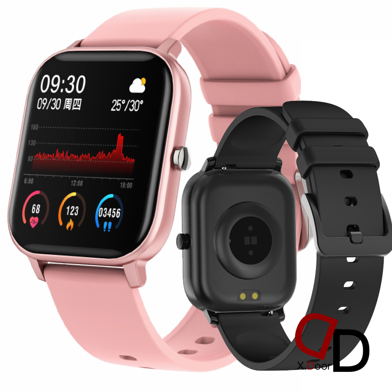 

Smart Watch P8 Reloj Inteligente 1.4 inch Full Touch Screen Fitness Tracker Heart Rate Monitoring Blood Pressure Smartwatch Bracelet