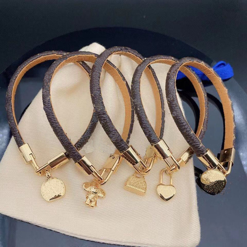 Fashion Love Bracelet women's Charm Bracelets high quality leather bracelets couple luxury Necklace Designer jewelry supply-image-745541933