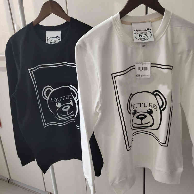 

Women's Hoodies & Sweatshirts women's Fall Hoodie Classic Black and white printing Large Size Fashion Loose Cotton men luxury -5XL ZILH, 02