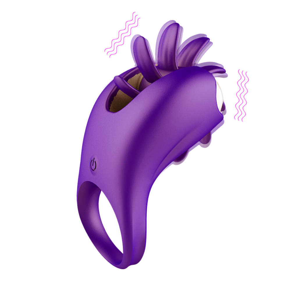 Rotation Oral Tongue Licking Penis Vibrating Ring G-spot Massage Vagina Clitoris Stimulate Vibrator Sex Toys for Couples-image-733808290