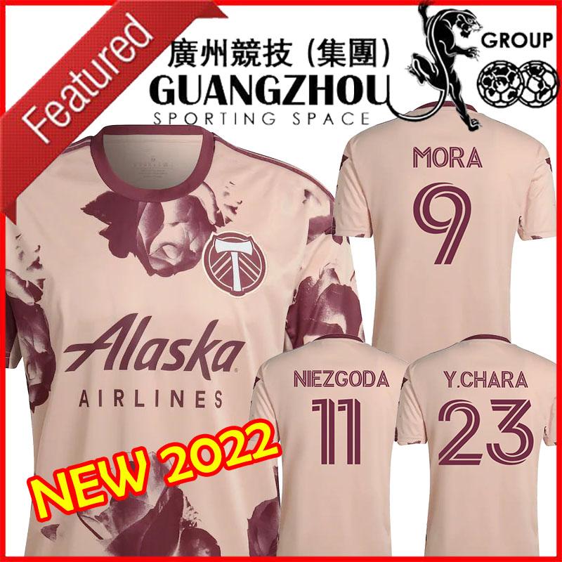 

NEW 2022 2023 MLS Portland Timbers Soccer Jersey MORA NIEZGODA YIMMI Y.CHARA Away Pink Heritage Rose Kit Major League 22 23 Football Shirt BLANCO WILLIAMSON ASPRILLA