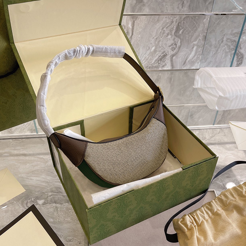 

2021 Designers Shoulder Bags Ophidia Mini Bag Women Handbags Top Quality Lady Purse Real Leather with Green Box, Brown