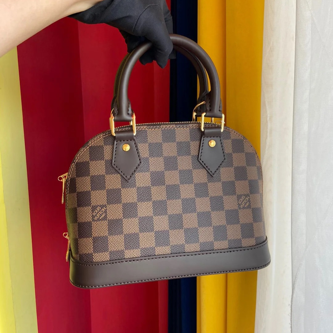 

Lv LOUIS Handbag VITTON ALMA BB Handbag Women Leather Shoulder Bags Fashion Designer Female Messenger Shell Bag Purse