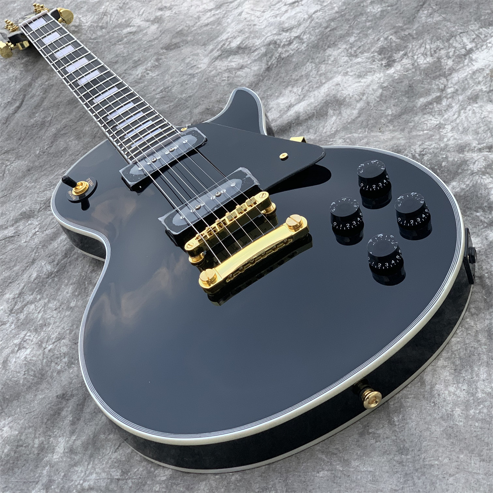 

New style,Handwork Custom Durable Electric Guitar.High quality Pickups.Mahogany body guitarra.black color gitaar