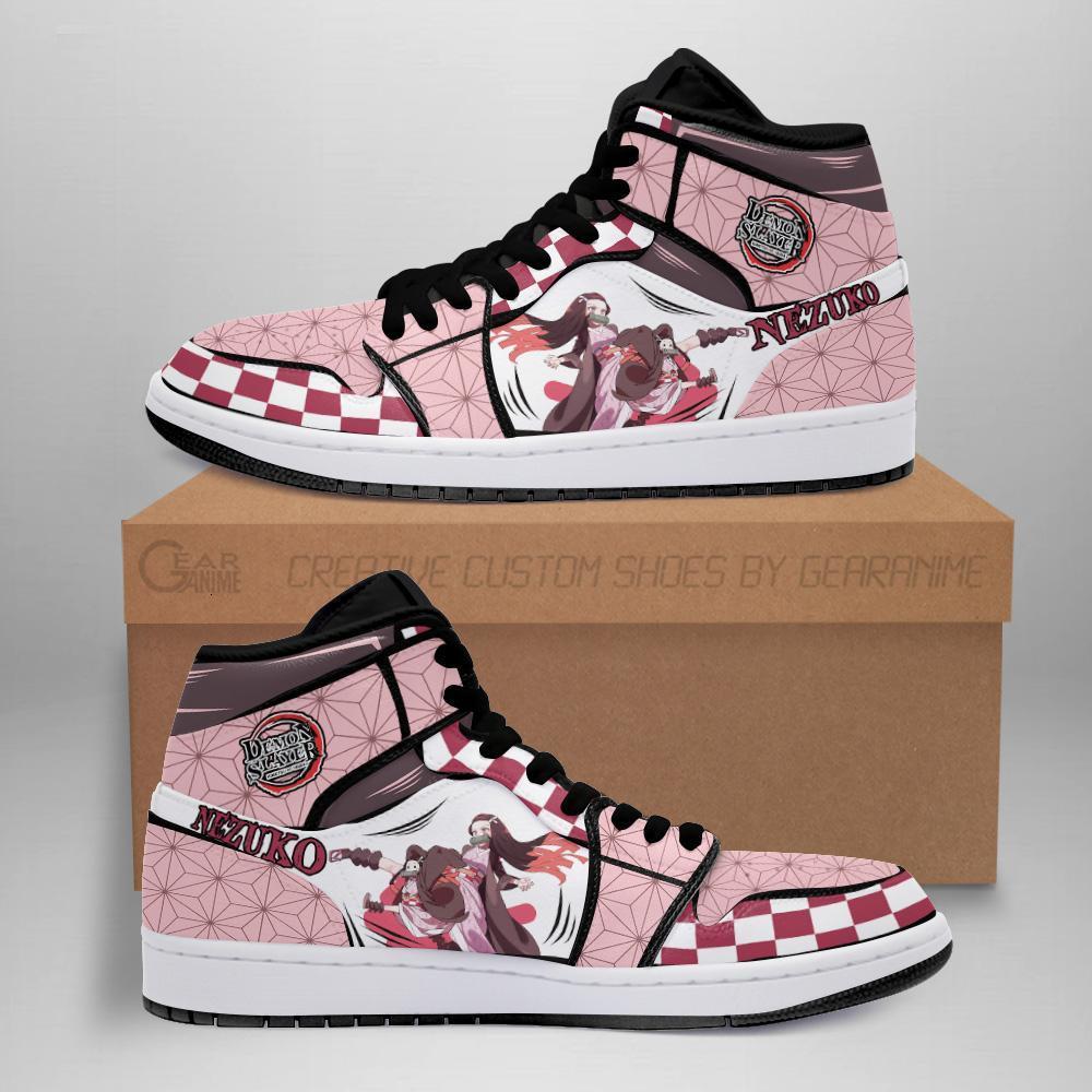 

Nezuko Shoes Boots Skill Demon Slayer Anime Sneakers Fan Gift Idea, Others