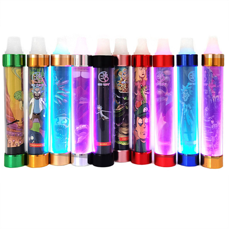 

LED Light Puff vape disposable Electronic Cigarette Good taste huge vapor Monster cigar mini e cig Cartoon Pattern Vapes