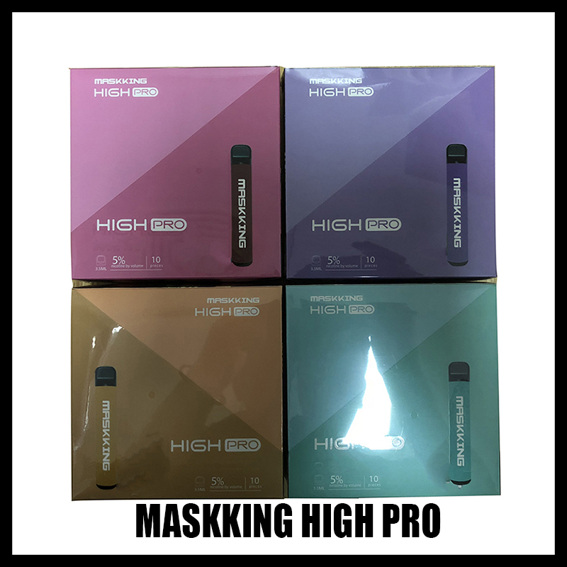 

Maskking High Pro Disposable Vape Pen Pod Device starter Kit MK e cigarette 1000 puffs Russsian/English verion Air Bar BANG XXL PUFF