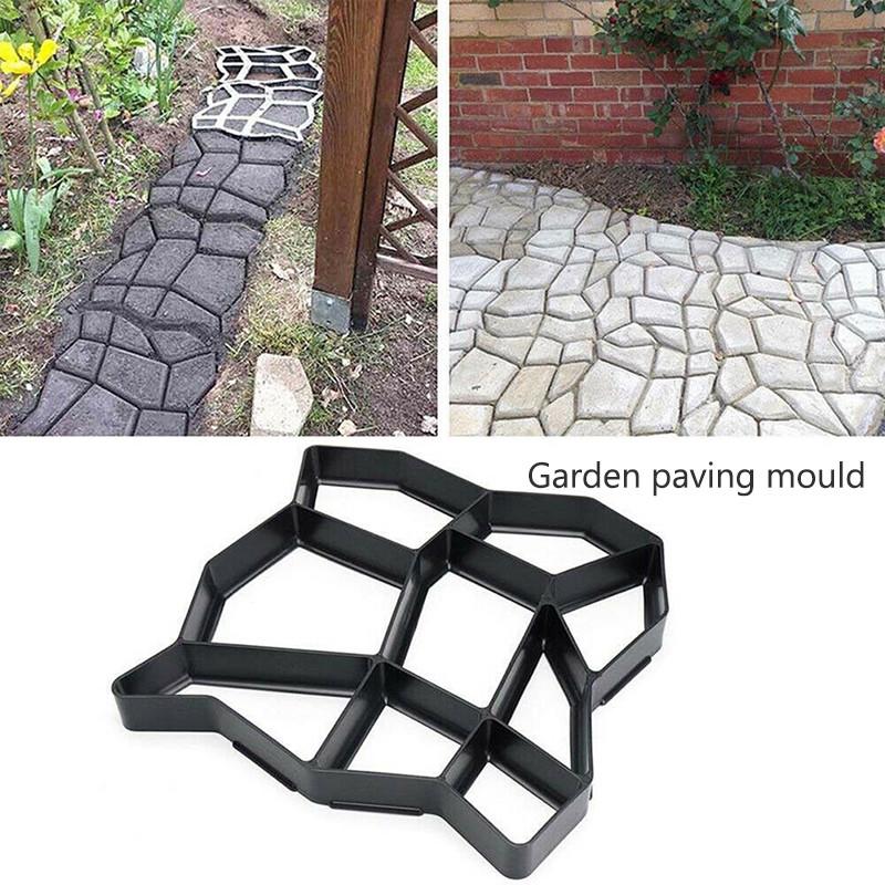 

Pcs DIY Concrete Brick Plastic Mold Path Maker Reusable Cement Stone Design Paver Walk Mould For Garden Home Other Buildings
