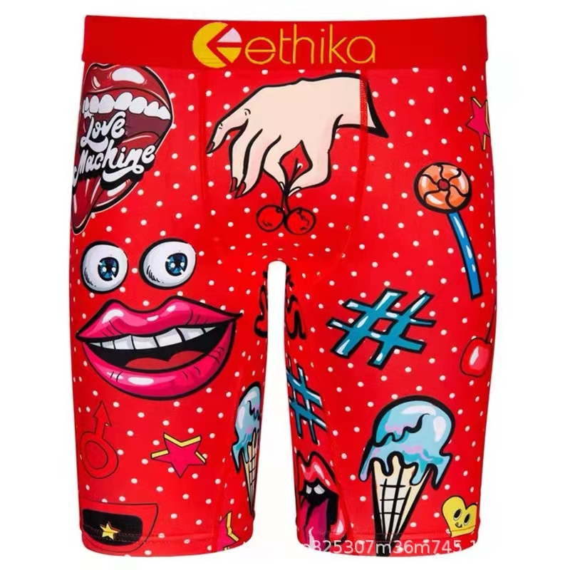 swimwears Ethika briefs men's unisex boxer shorts Breif pattern sports hip-hop rock consumer underwear skateboard street fashion stretch S-XL (