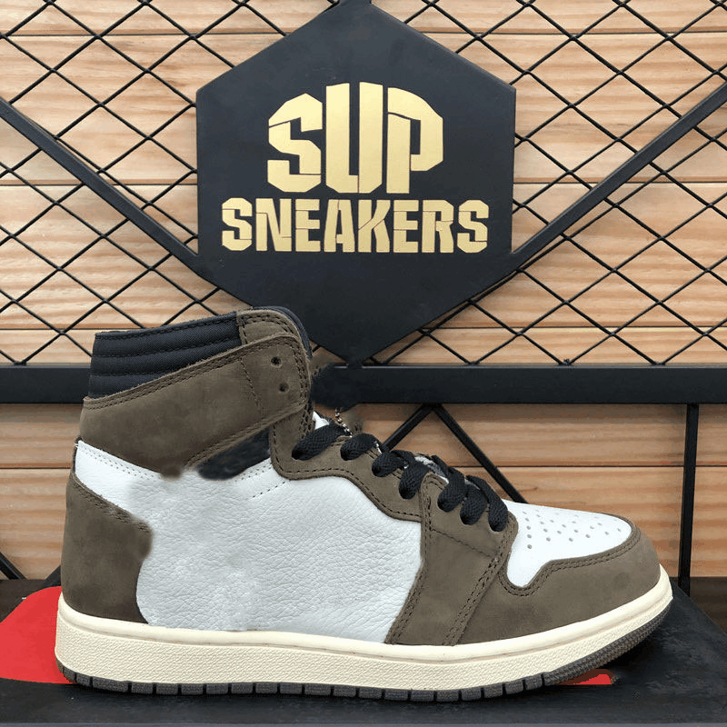 

Jumpman 1 Zoom Smoke Grey Travis Scotts Fearless Obsidian Mens Basketball Shoes UNC 1s Chicago Banned Bred Toe Men Sport Designer Sneaker, Gift