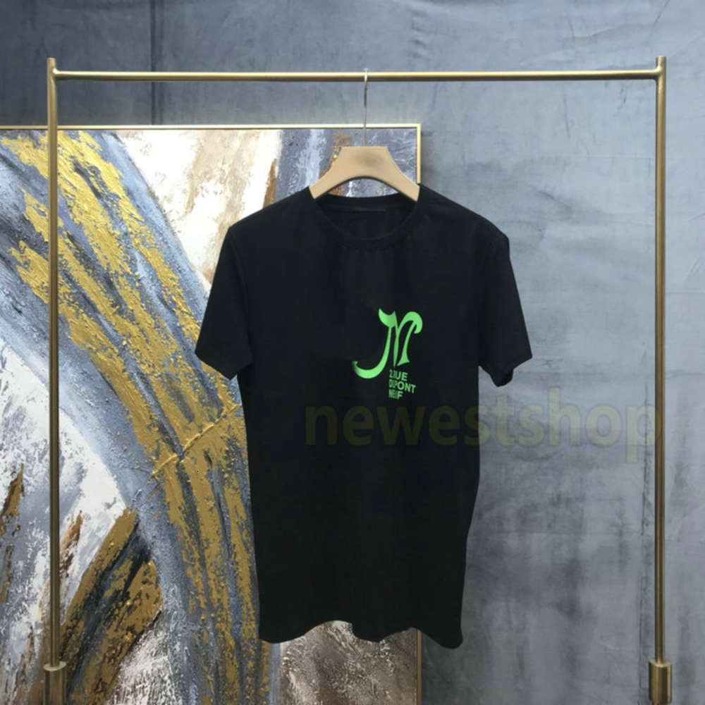 

2020 newest Summer Luxury mens letter print T shirt Designer T shirts fashion Men 3 color T Shirt Casual Fashion Designer Cotton Tee, White;black