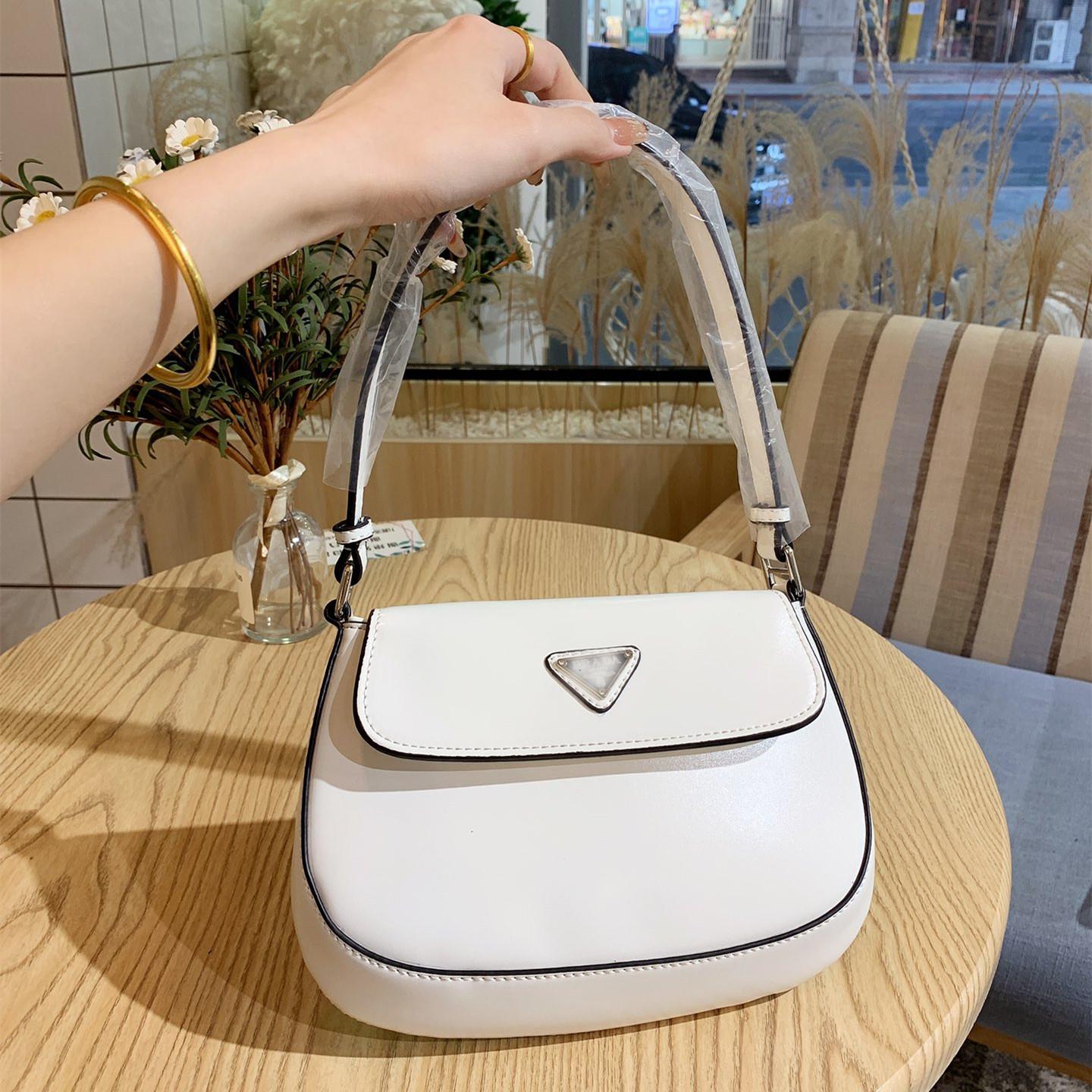 

Calfskin HOBO Baguette Underarm Bag Diagonal Handbag Luxury Messenger Crossbody Totes Shoulder Bags, Pink