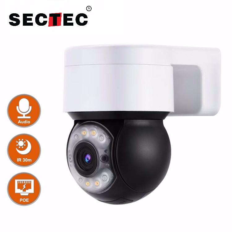 

Cameras SECTEC CCTV ICSEE Cam POE PTZ Surveillance IP Camera Wifi Cloud 1080P Outdoor Onvif NVR Color Night Vision Action Security