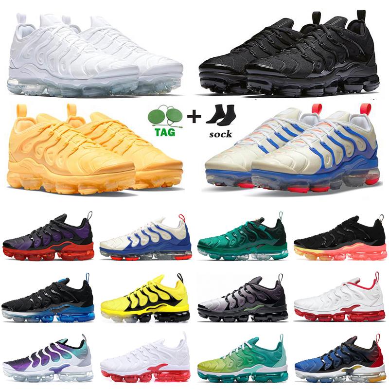 

AM Air Max Tn Plus Running Shoes Vapormax Flyknit Trainers For Men Women Vapor Off White Triple Black Red Aircushion Airmax Big Size 36-47 Sports Sneakers us 13, 12