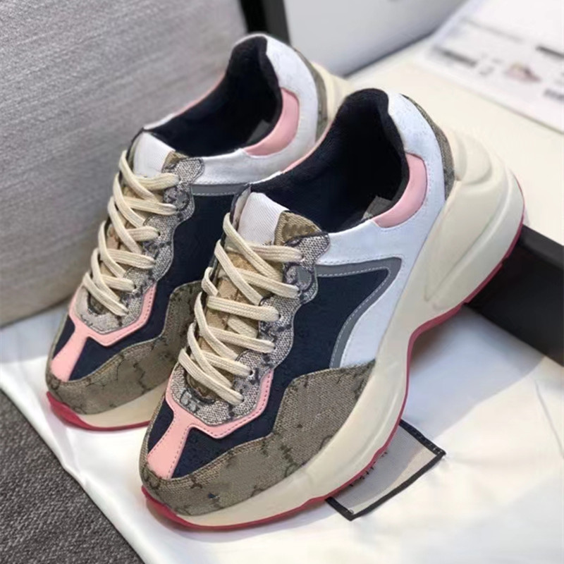 

Designer shoes boots Italy Classic Sneakers Lace Up Shoe Walking Sports Trainers Chicago Valentines Day men women trainers outdoor lulu eu35-45 cowhide Top quality, Photo 2