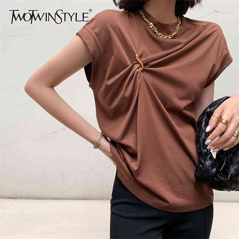 

Patchwork Metal Button Vest For Women Stand Collar Sleeveless Casual White Vests Female Fashion Clothes Summer 210524, Black