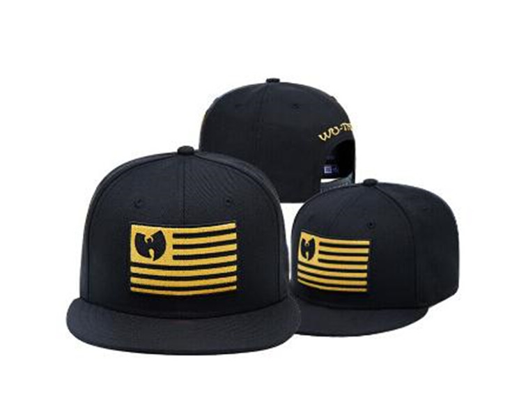 

2021adjustable Wu Tang usa flag leather camo brim baseball caps snapback hats for men women fashion sports hip hop bone, Blue;gray