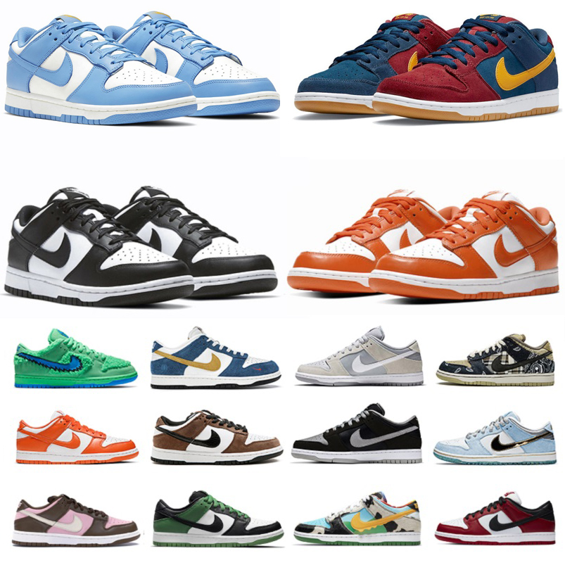 

Nike SB Dunk dunks low mens Running Shoes platform shoe UNC coast Varsity Green Golden Orange Syracuse Chicago black white men women trainers sports sneakers, Pay for box
