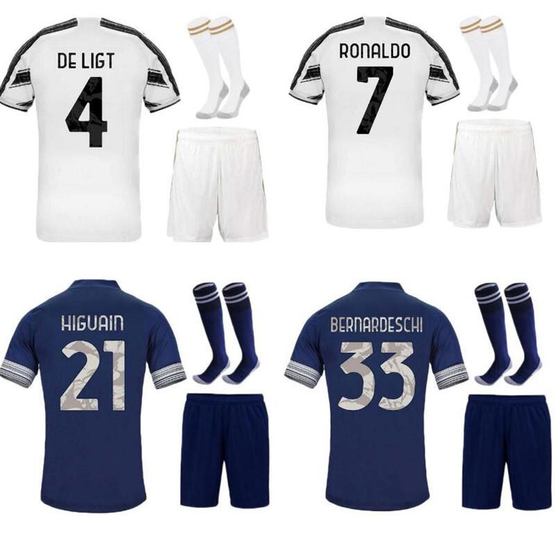 

men kids 20-21 Soccer Jerseys RONALDO 2020 2021 HIGUAIN DE LIGT Fans Player Version Mens jersey Kids Kit DYBALA Football Shirt, Black;yellow