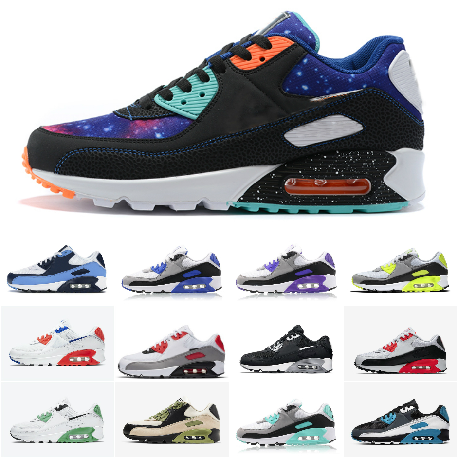 

USA 90 Mens Running Shoes Hyper Royal Grape University Red Orange Green Infrared Triple White Black Volt Yellow Viotech OG 90s Women Sports Trainers Sneakers, A025