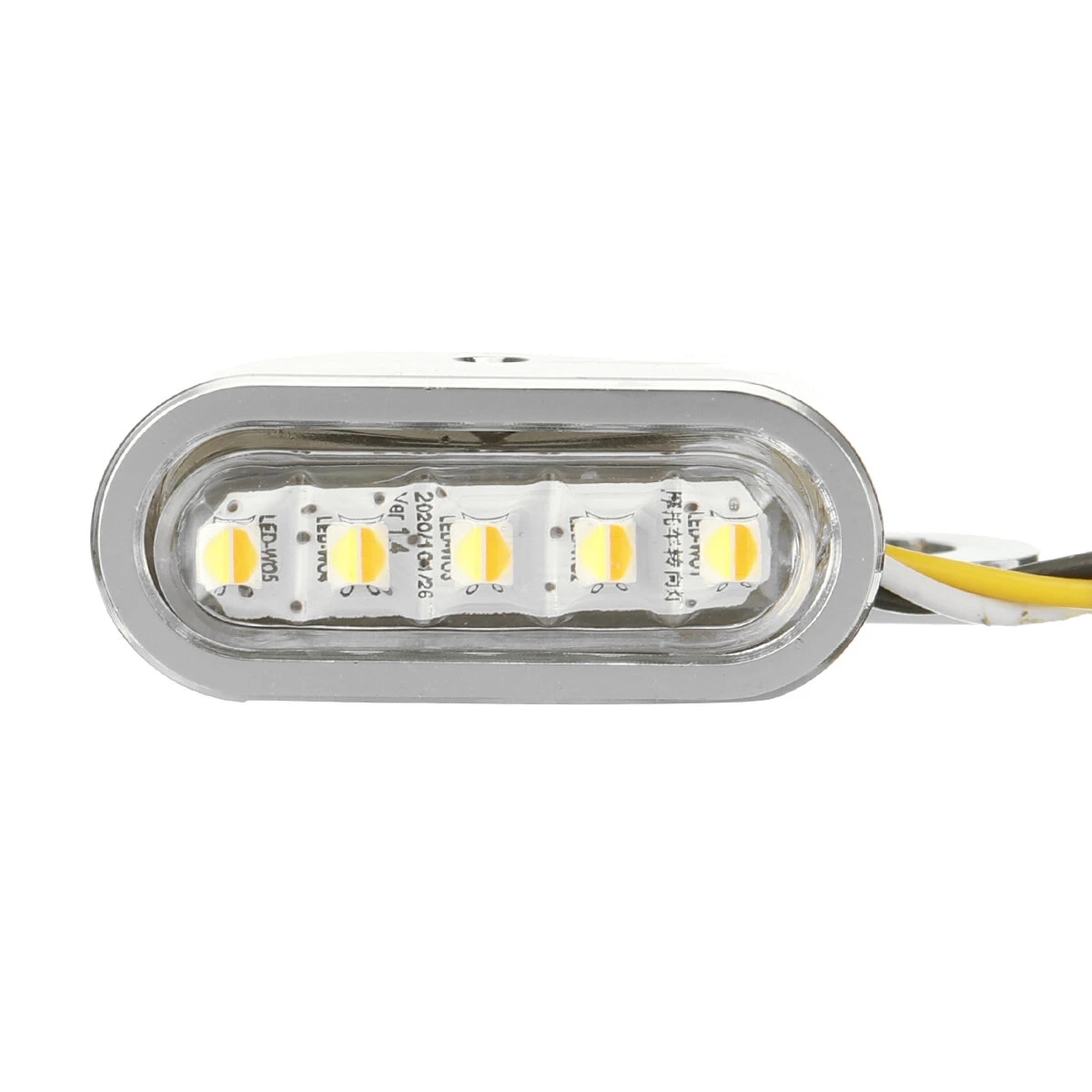 

2pcs 10 LED Plating Shell Mini Turn Light Handlebar Turn Signal Motorcycle Accessories