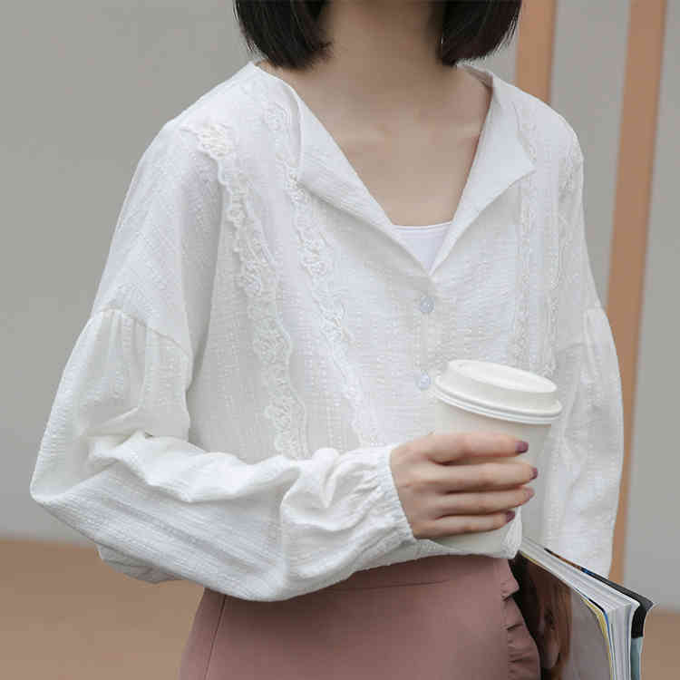 spring Vintage Shirt female Oversize Tops Long sleeve Girls Blouse Plus Size White Women Blouses femme Blusas 210417Z