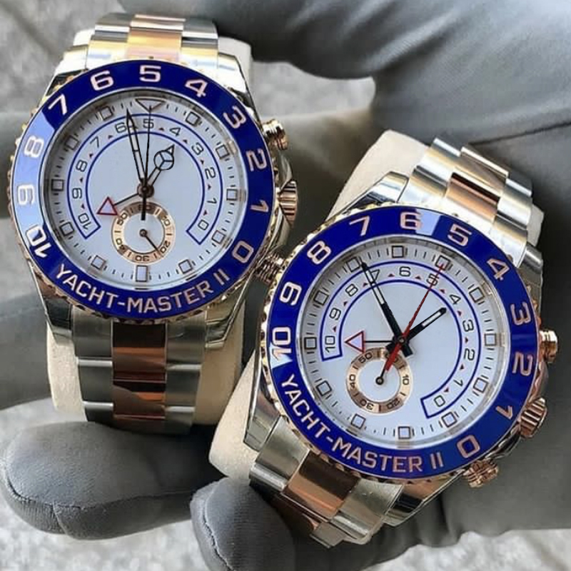 

Classic blue Bezel men watch sapphire glass 316L stainless steel strap 2813 mechanical core casual fashion mens wristwatch, Box 2