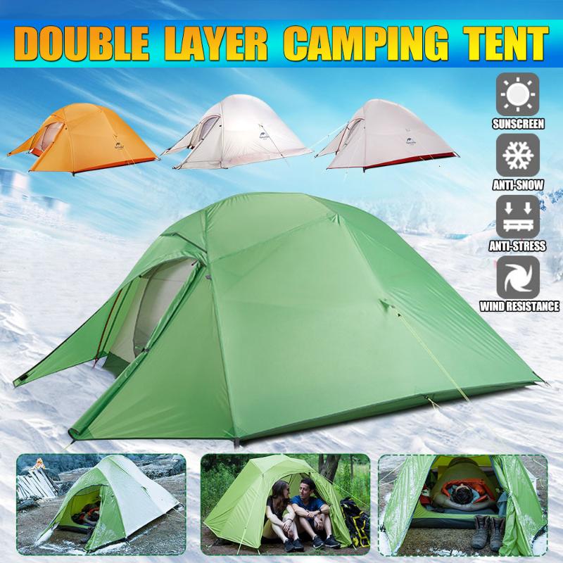 

Tents And Shelters Upgrade 2 Person 1.5kg Waterproof Camping Tent 20D Nylon WIth Silicone Coating Tourist Mat For Hiking