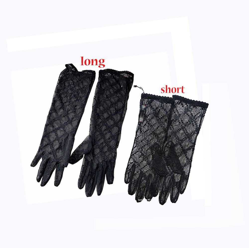 

women long Lace Bride Bridal Wedding Gloves Crystals Wedding Accessories five Fingerless Wrist Leng no box