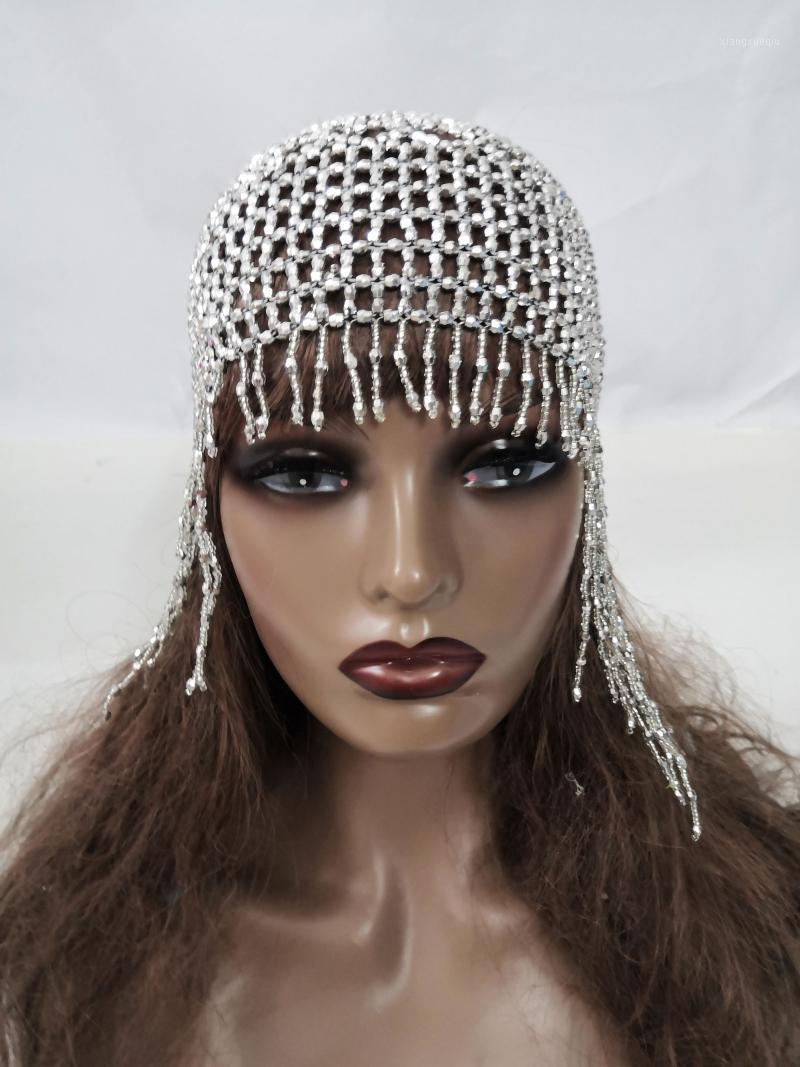 

Hair Clips & Barrettes Gorgeous Beads Hat Dancing Showgirl, Golden;silver