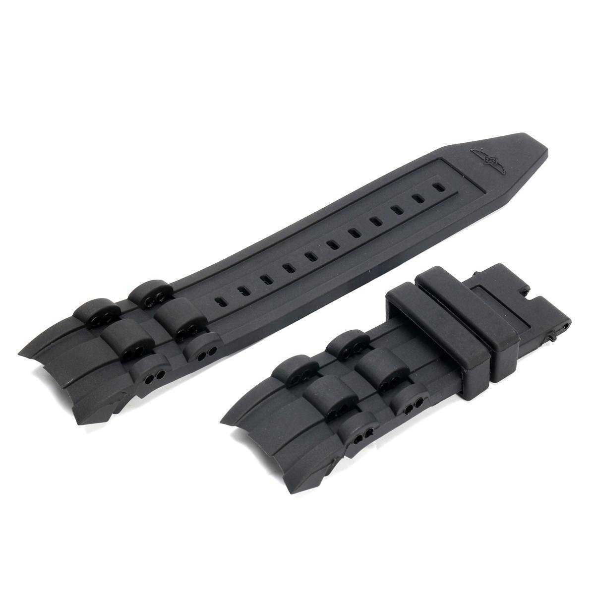 

26mm Silicone Rubber Watchband Black Luxury Men's Wristband Watch Bracelet Replacement Strap No Buckle For/invicta/pro/diver H0915